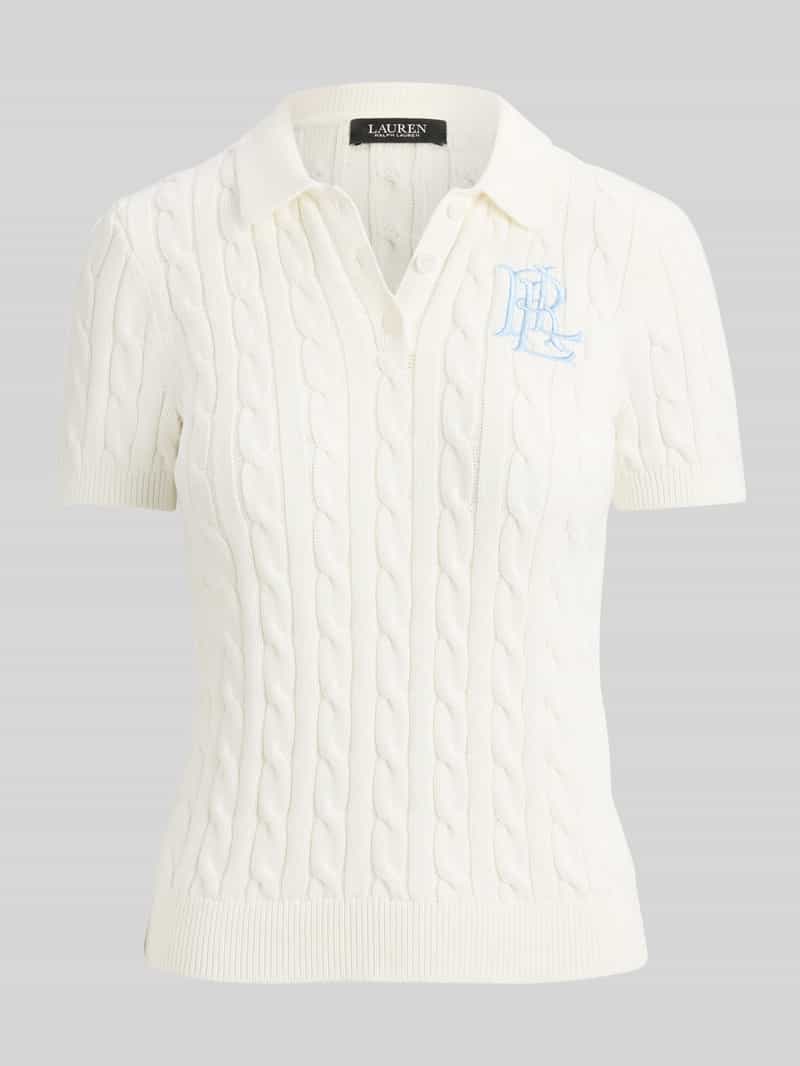 koszulka polo z dzianiny o kroju regular fit z wyhaftowanym logo