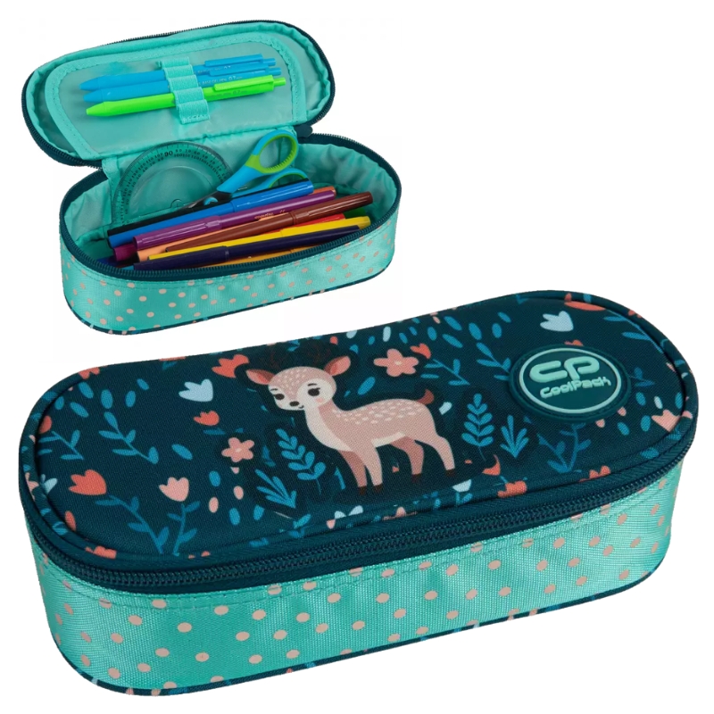 Coolpack Campus Piórnik Jednokomorowy Z Klapką Bez Wyposażenia Deer