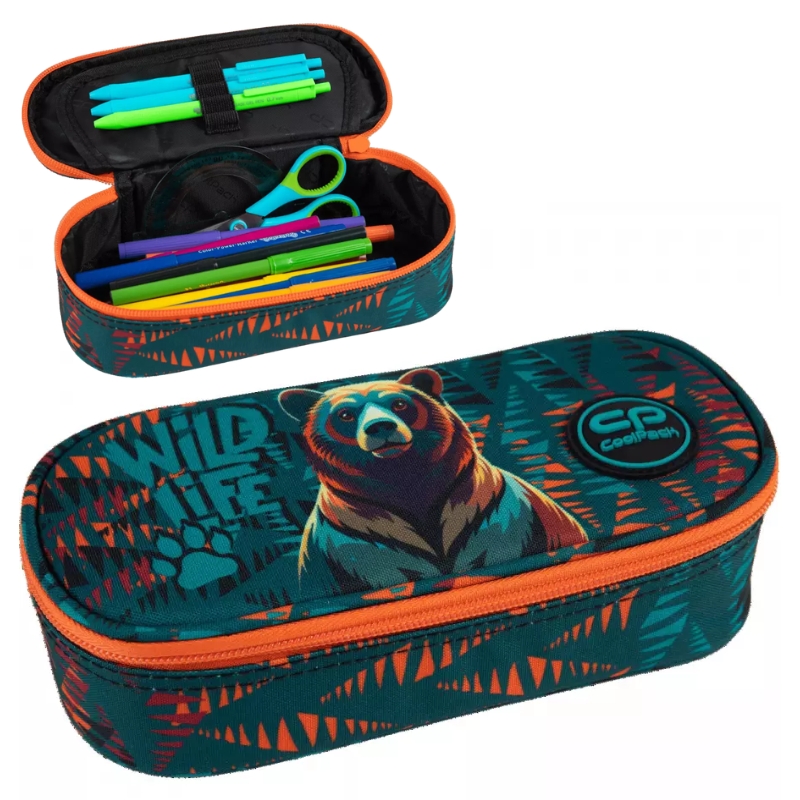 Coolpack Campus Piórnik Jednokomorowy Z Klapką Bez Wyposażenia Bear