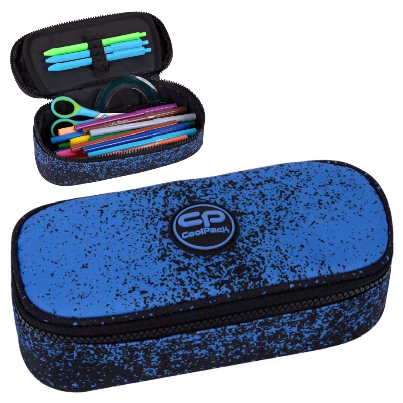 Coolpack Campus Piórnik Jednokomorowy Z Klapką Bez Wyposażenia Blue Dot