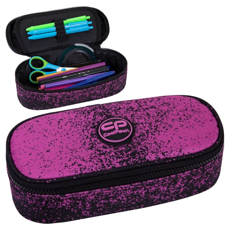 Coolpack Campus Piórnik Jednokomorowy Z Klapką Bez Wyposażenia Pink Dot