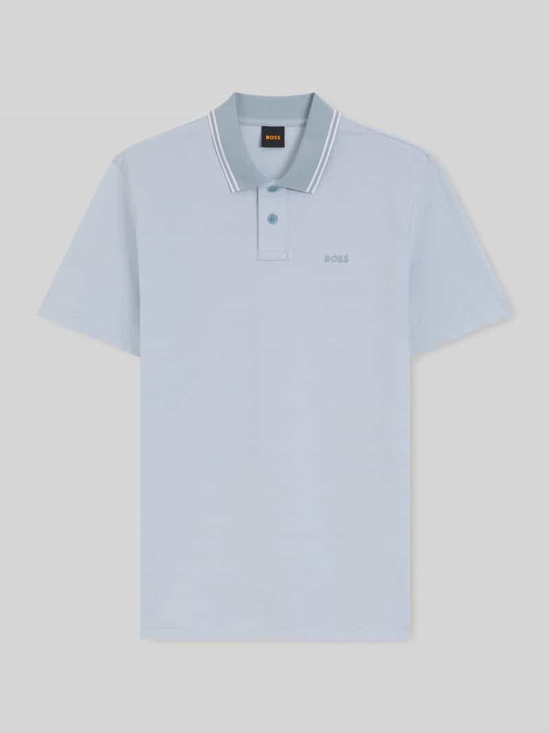 Koszulka polo o kroju relaxed fit z kołnierzykiem w kontrastowym kolorze