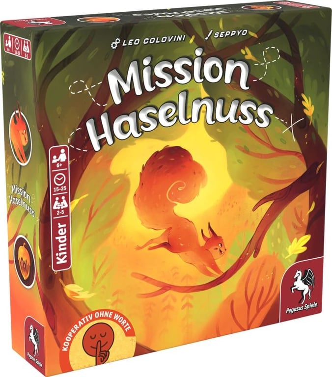 Pegasus Mission Haselnuss 25 min Gra planszowa Rodzina
