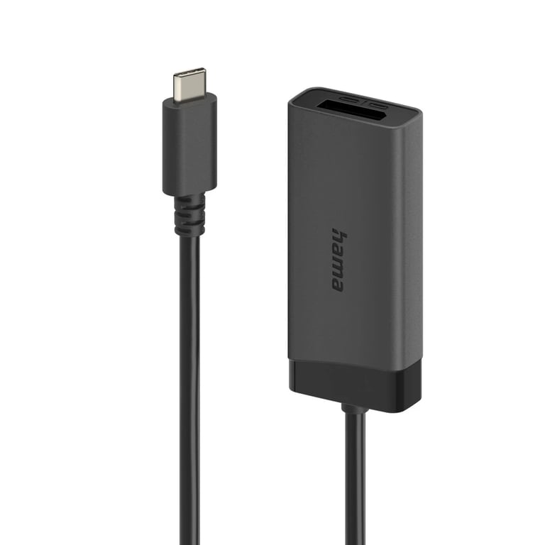 Hama 00202034 adapter kablowy 0,15 m USB Type-C HDMI + DisplayPort Czarny