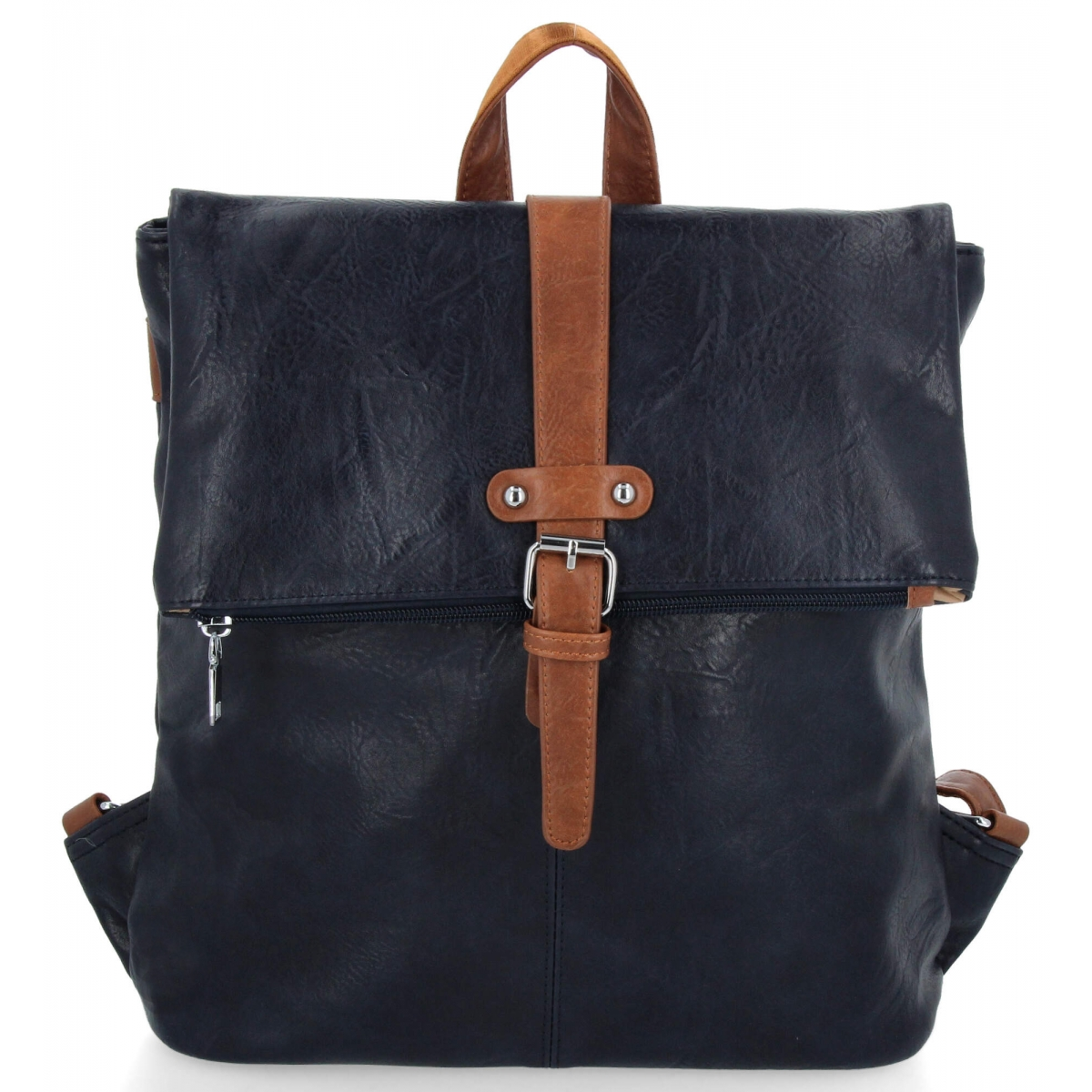 Plecak Damski w Stylu Vintage firmy Herisson 165B312 Granatowy