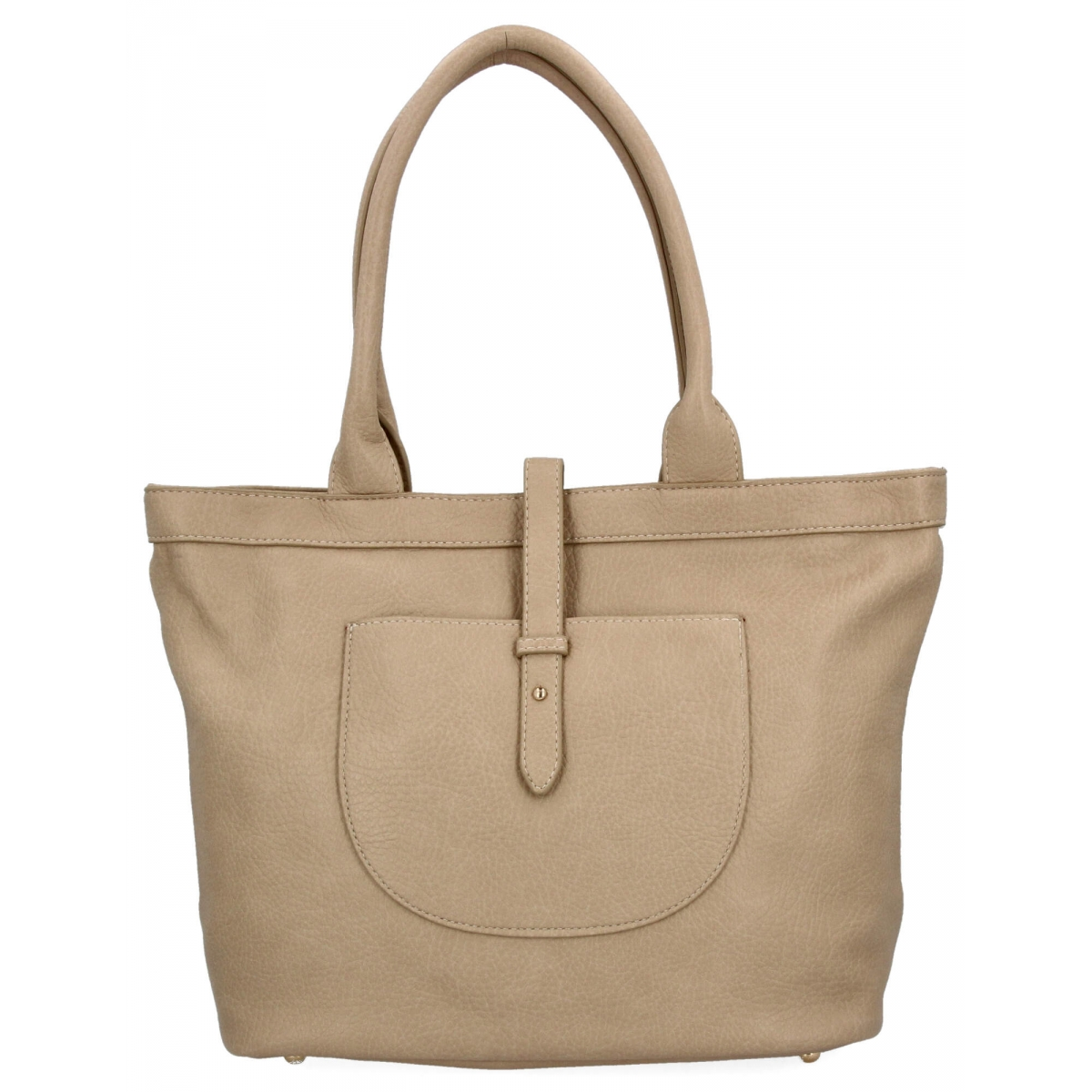 Torebka Damska Shopper Bag XL firmy Herisson 18R239 Ciemno Beżowa