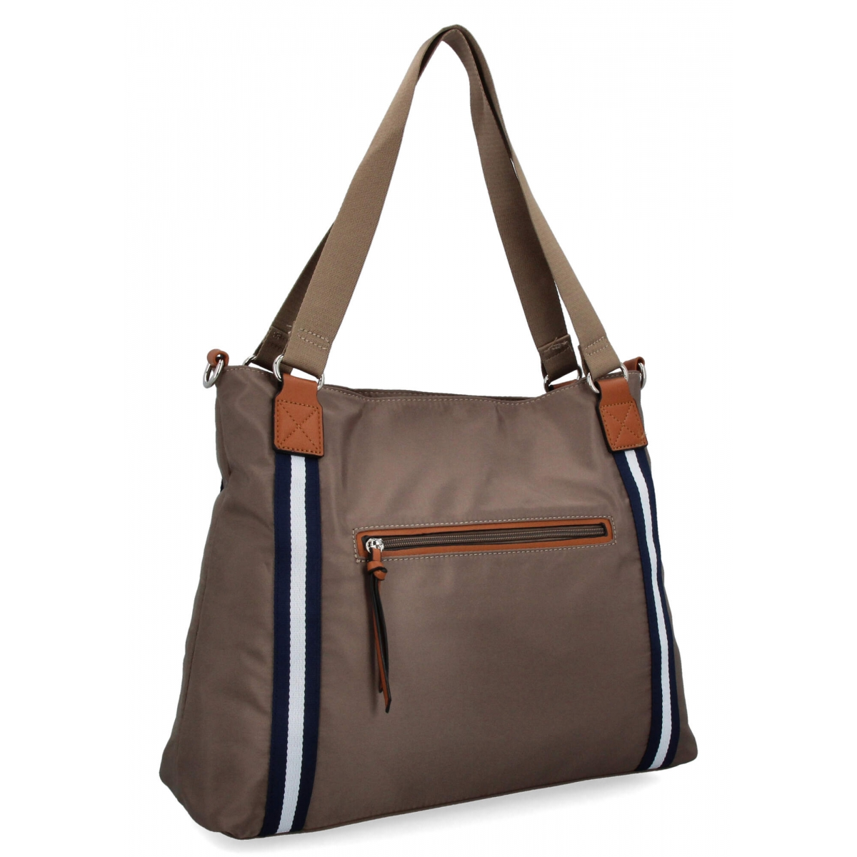 Torebka Damska Shopper Bag firmy Hernan 6815 Ciemno Ziemista