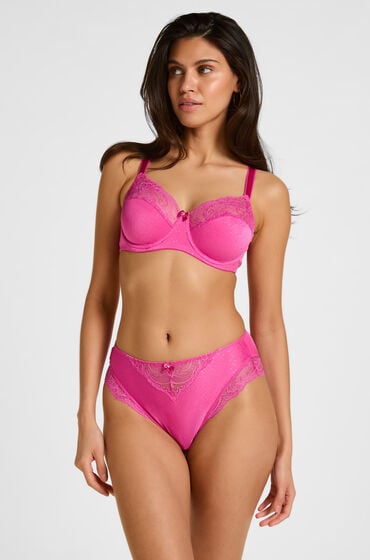 Hunkemöller Figi z wysokim stanem Sophie Różowy