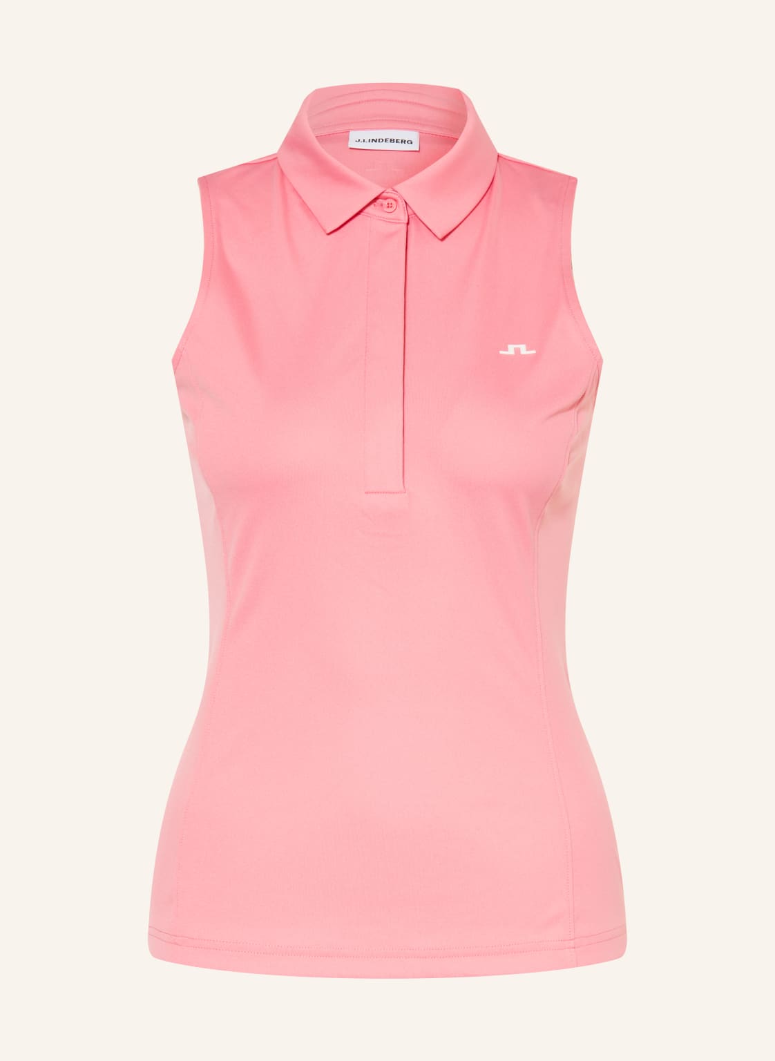 J.Lindeberg Funkcjonalna Koszulka Polo rot