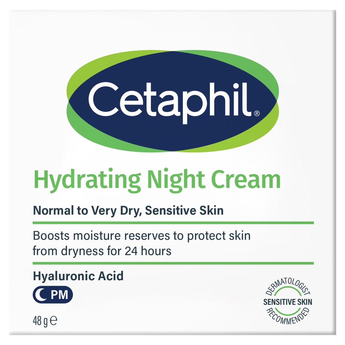 Cetaphil Krem nawilżający na noc z kwasem hialuronowym 48 g