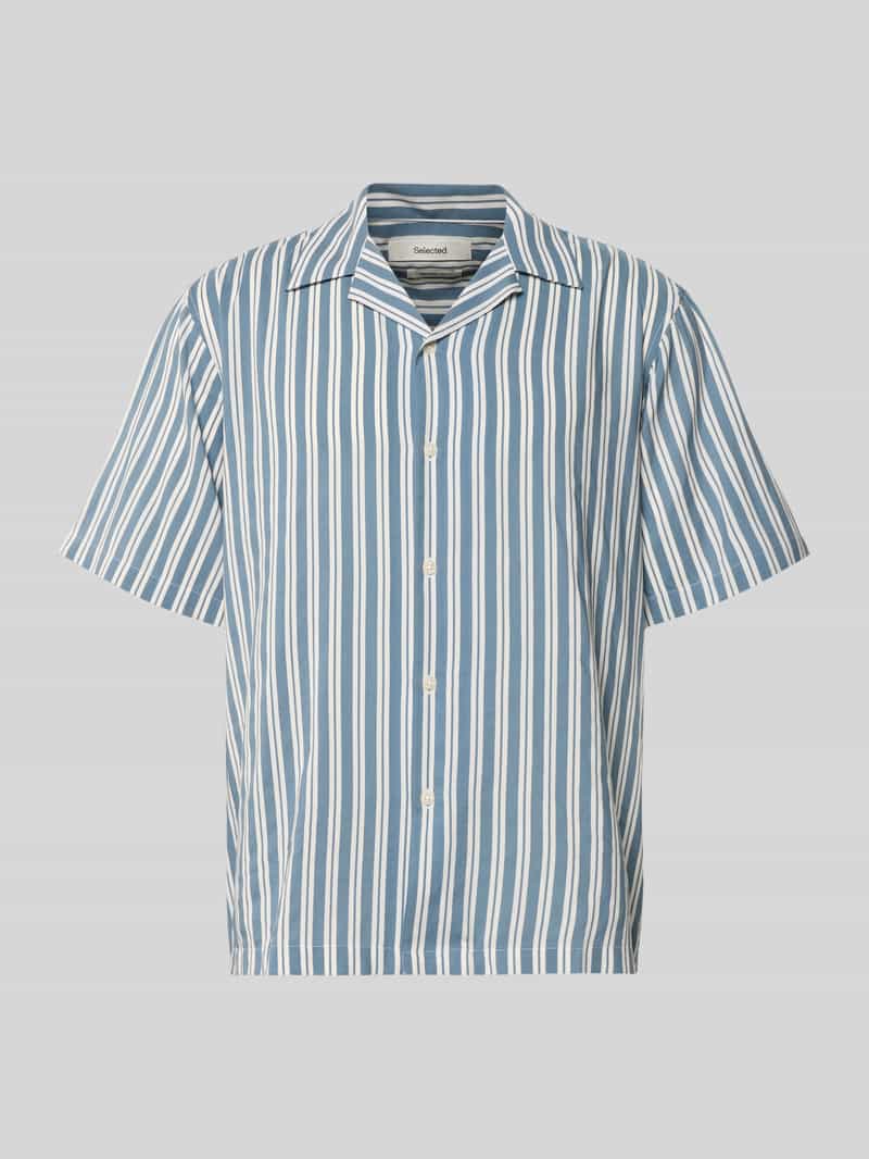 Koszula casualowa o kroju relaxed fit z mieszanki bawełny ekologicznej i modalu model 'RELAXAIR'