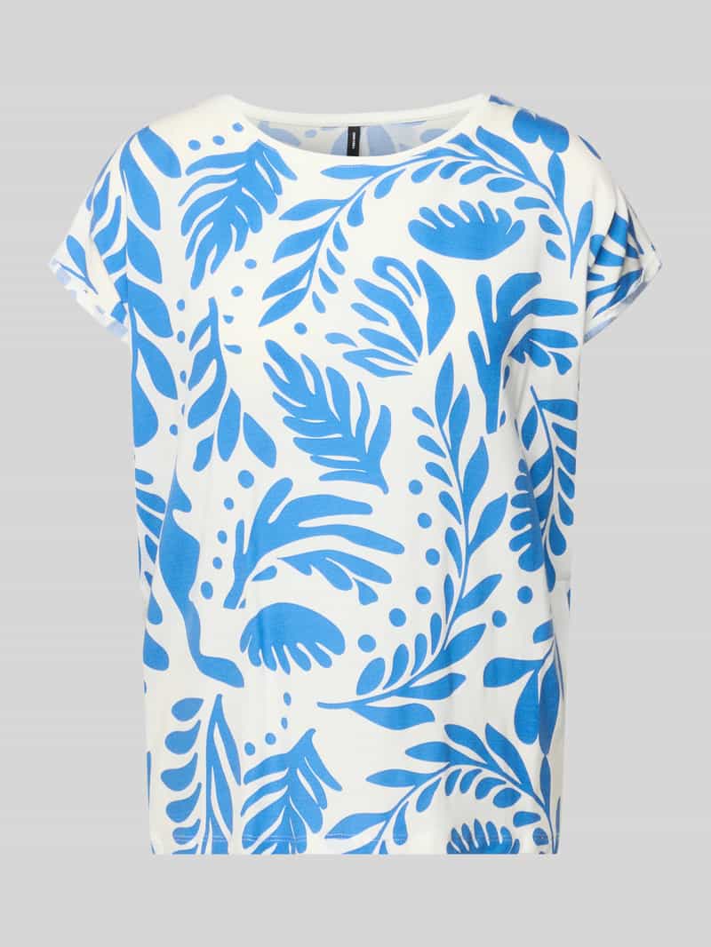 t-shirt o kroju relaxed fit z mieszanki lyocellu model 'AVA'