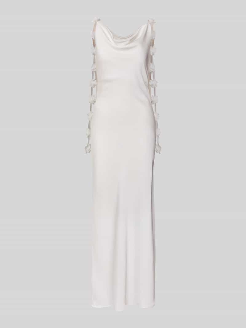 Lejąca sukienka ślubna z satyny model 'ANALEIA'