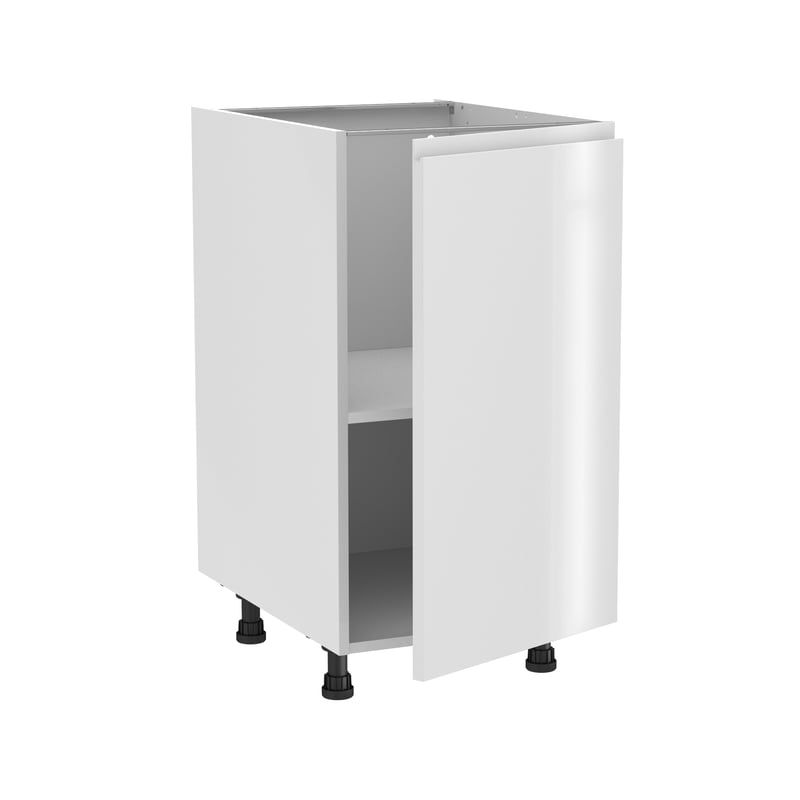 Szafka kuchenna stojąca Tokyo 45 cm biały połysk Delinia ID