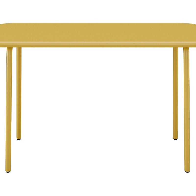 Stolik ogrodowy dziecięcy metalowy szer. 80 cm - Żółty musztardowy - POPAYAN marki MYLIA