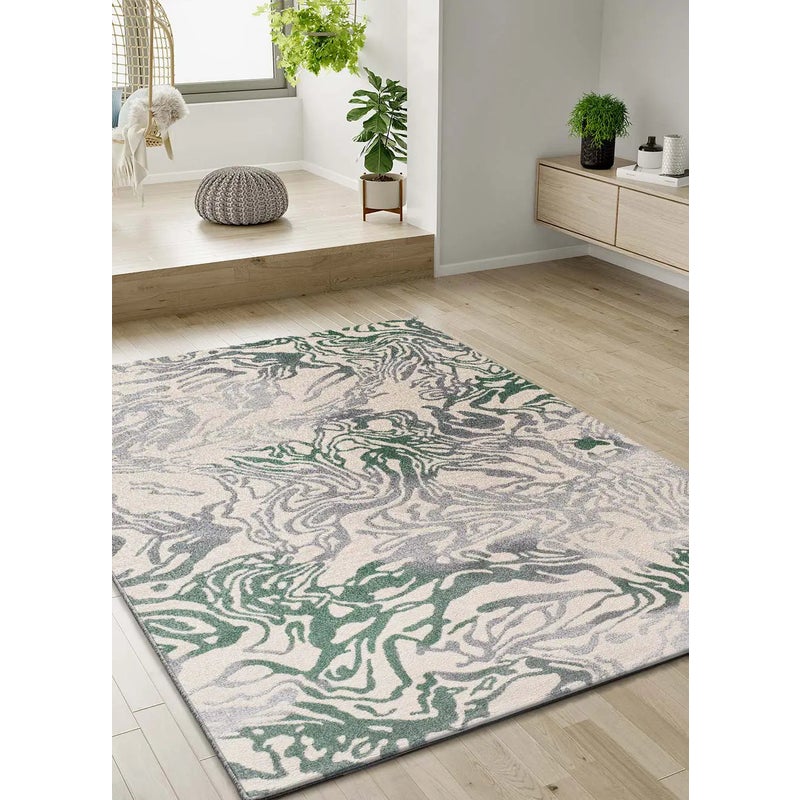 Dywan wewnętrzny prostokątny, zielony / szary, 160 x 230 cm, ASTRA abstrakcyjny - ATTICGO