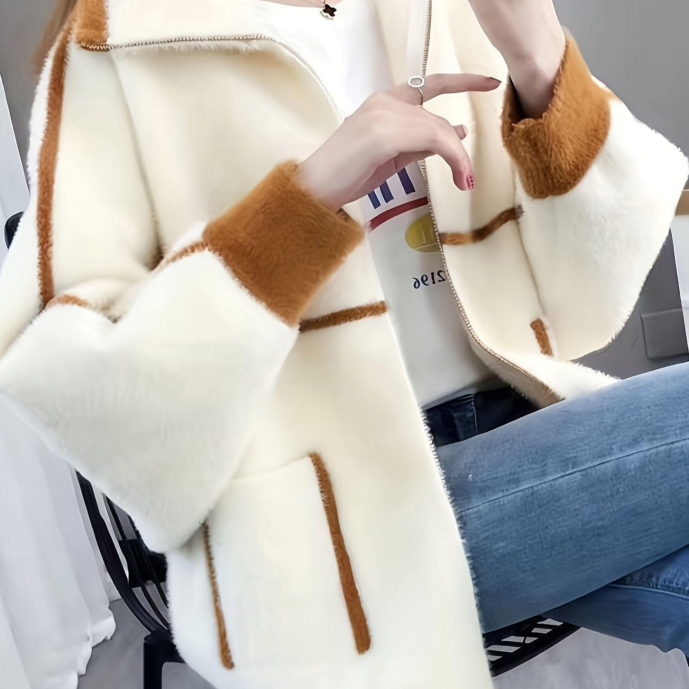 TEMU Kardigan damski, casualowa i wygodna odzież wierzchnia, prosty i świetny prezent dla przyjaciół!