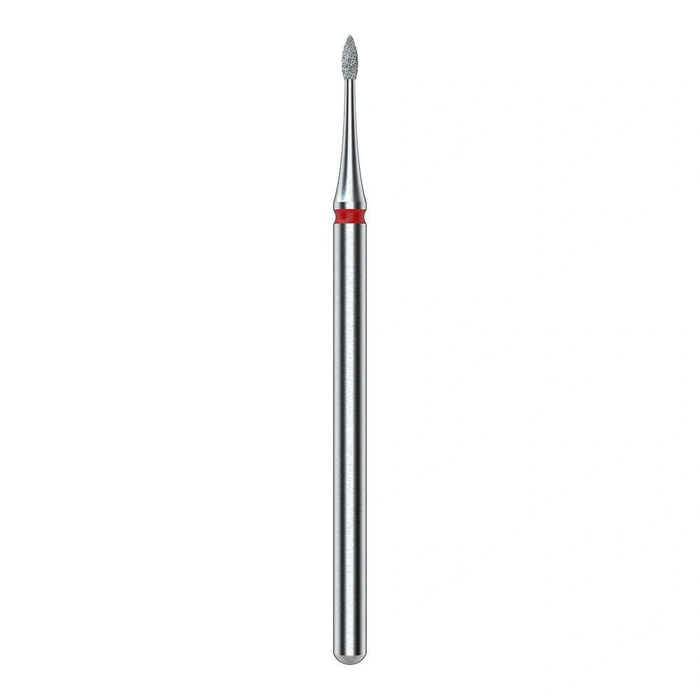 Staleks Pro Expert frez diamentowy płomyk mini czerwony FA12R010/3