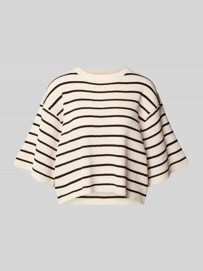 Oversized t-shirt z mieszanki wiskozy model 'NURIA'