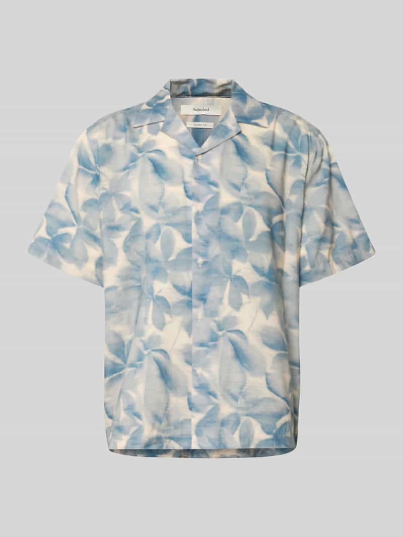 Koszula casualowa o kroju relaxed fit z mieszanki bawełny ekologicznej i modalu model 'RELAXAIR'