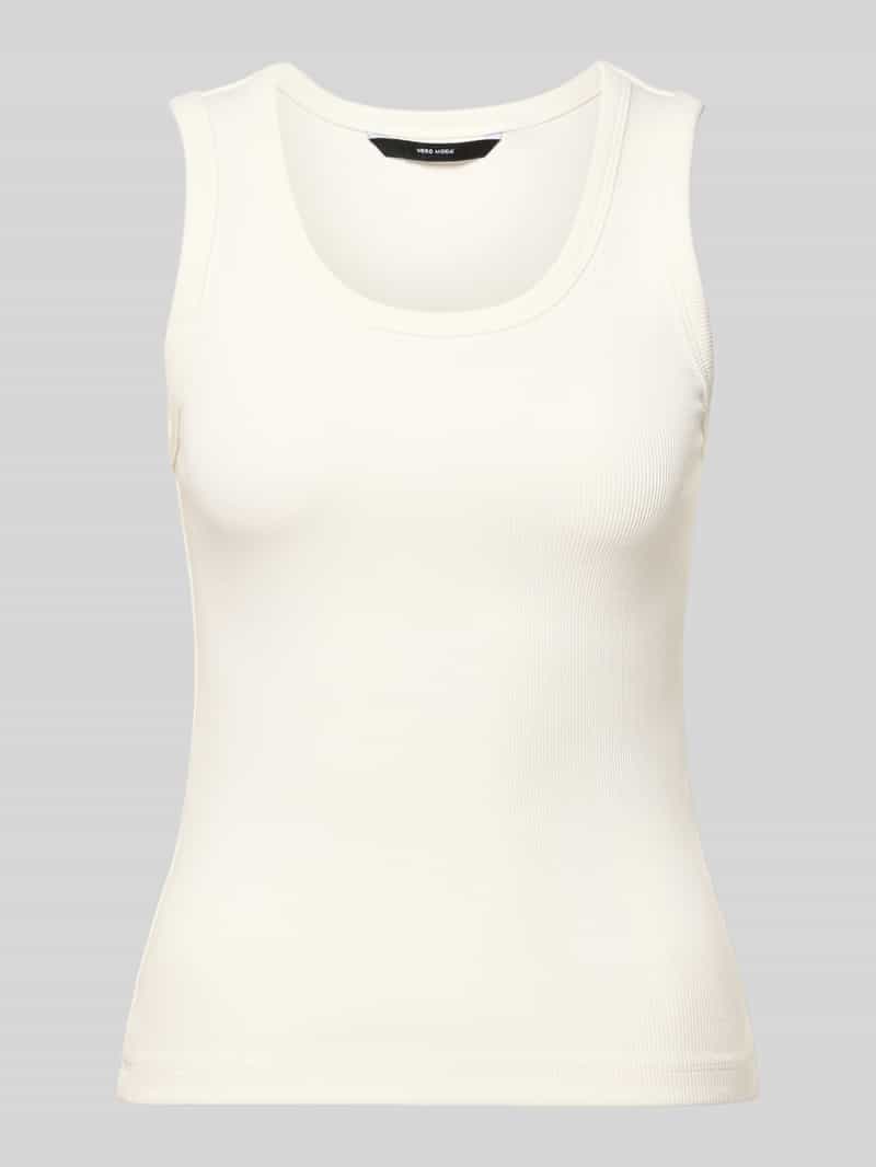 Top o kroju slim fit z mieszanki bawełny model 'CHLOE'