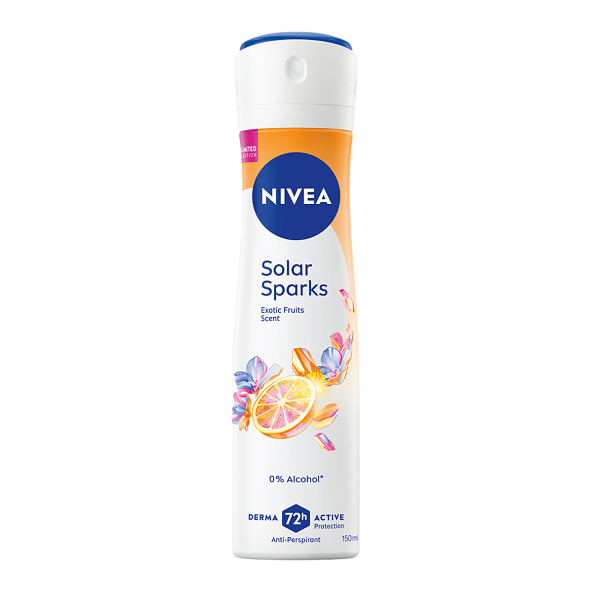 NIVEA Solar Sparks Antyperspirant w Sprayu dla Kobiet 72h Ochrony 150ml