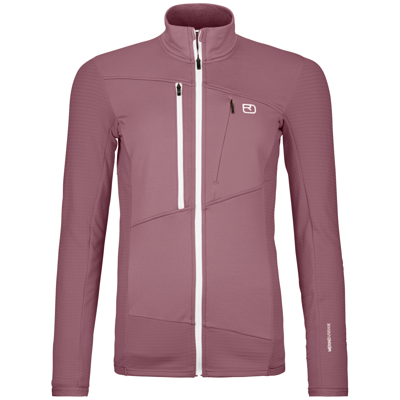 Bluza damska Ortovox Fleece Grid Jacket W Rozmiar: S / Kolor: różowy/biały