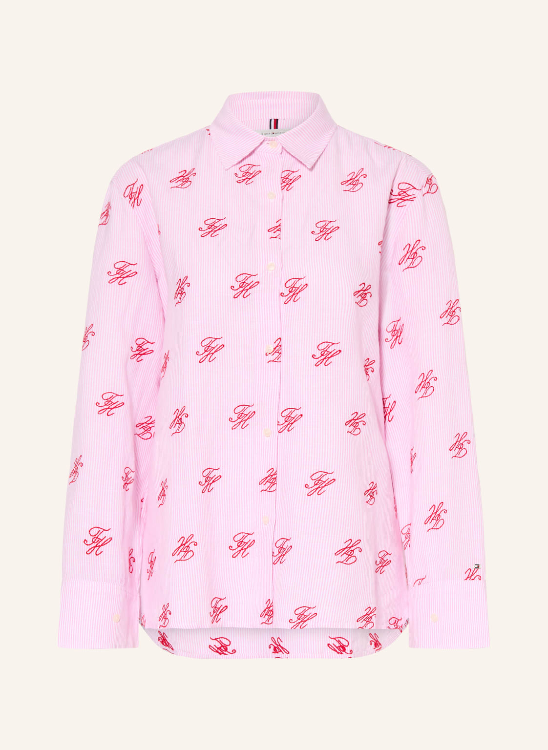 Tommy Hilfiger Bluzka Z Lnu rosa