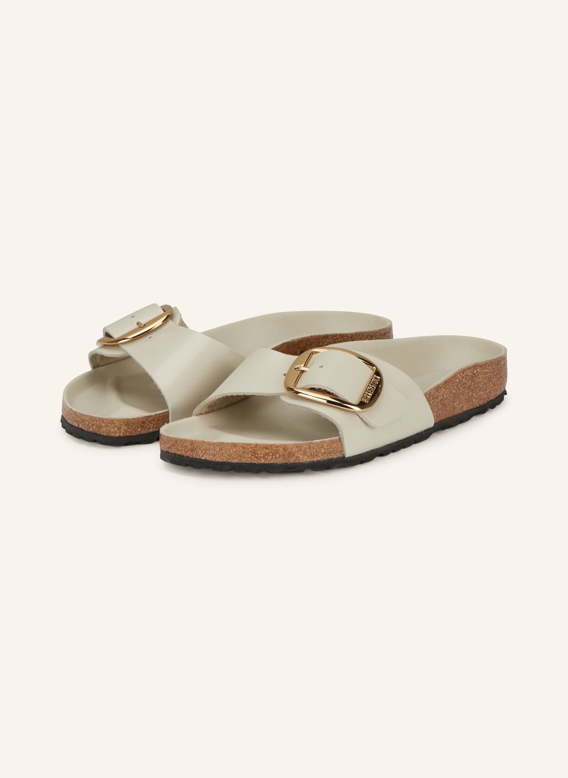 Birkenstock Klapki Madrid Big Buckle weiss