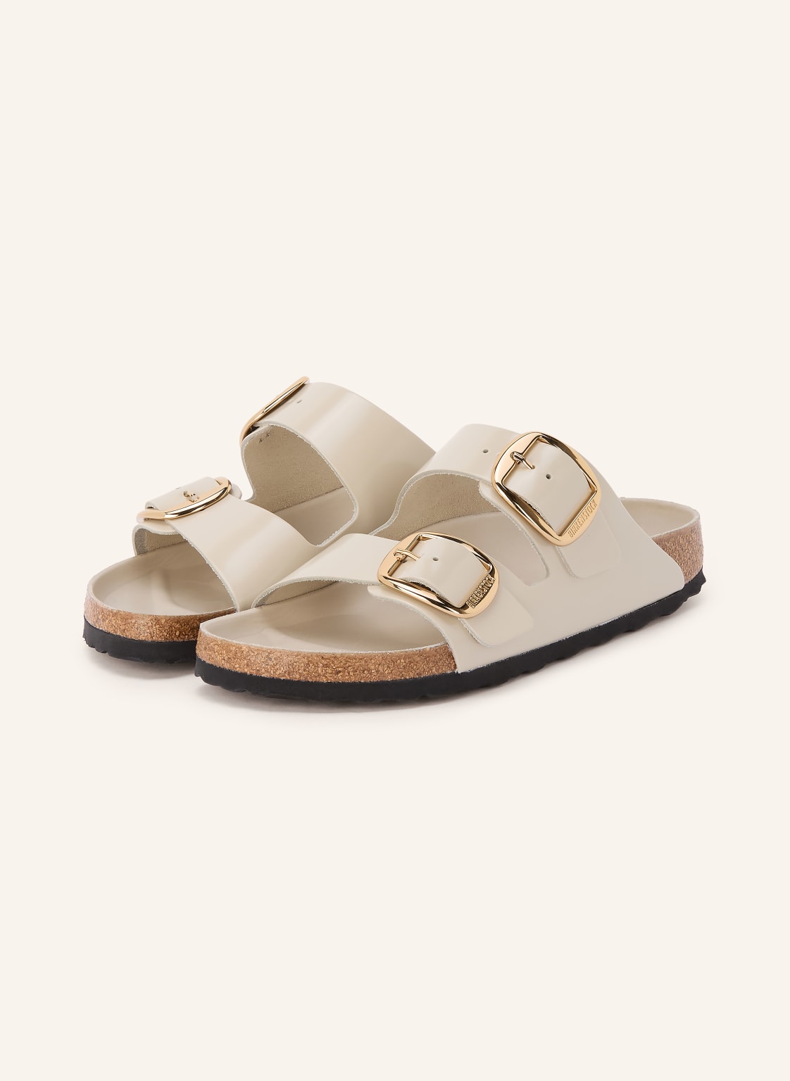 Birkenstock Klapki Arizona Big Buckle weiss