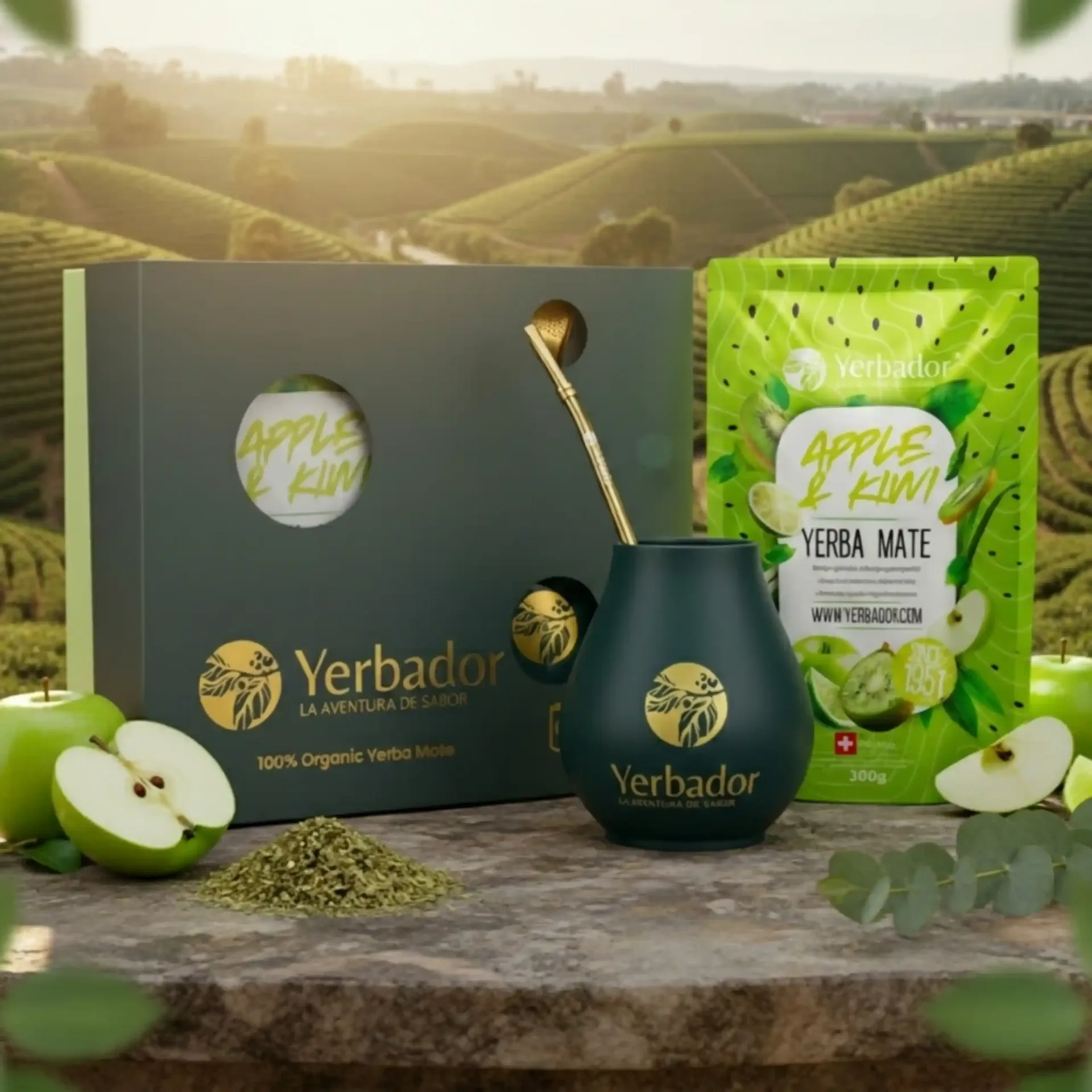 ZESTAW PREZENTOWY YERBA MATE – APPLE & KIWI