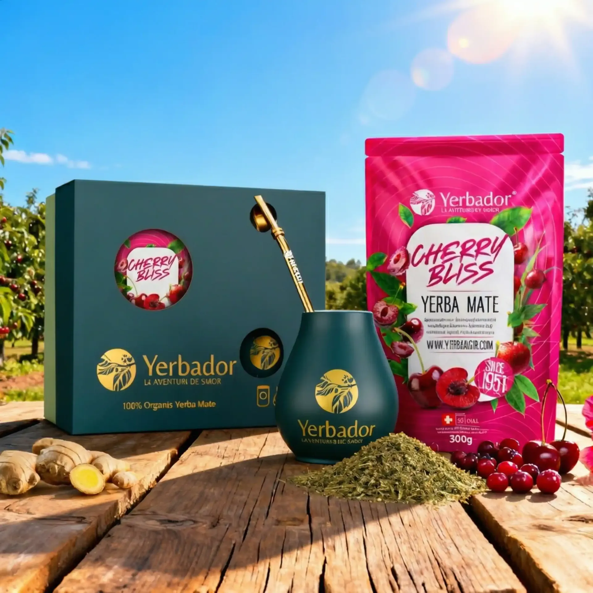 ZESTAW PREZENTOWY YERBA MATE - CHERRY BLISS