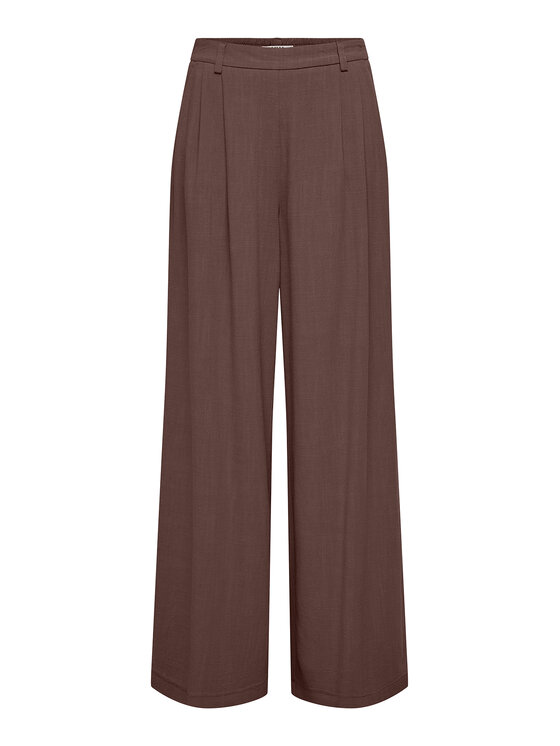 ONLY Spodnie materiałowe Lemmia 15370398 Brązowy Regular Fit