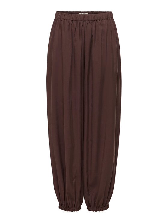 ONLY Spodnie materiałowe Scarly 15380514 Brązowy Relaxed Fit