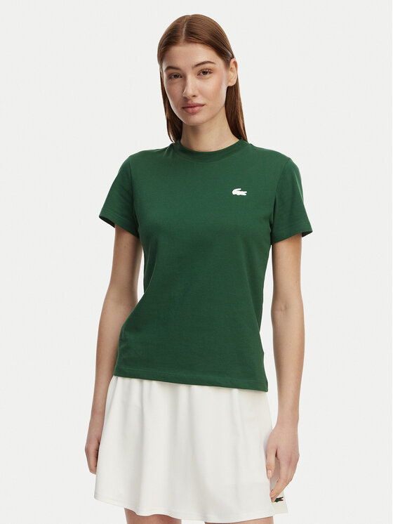 Lacoste T-Shirt TF9246 Zielony Slim Fit
