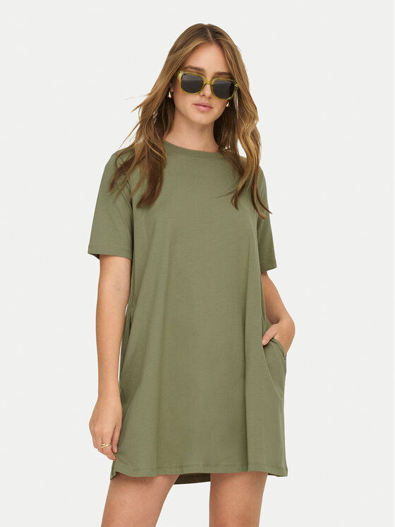 ONLY Sukienka codzienna Mara 15374631 Zielony Oversize