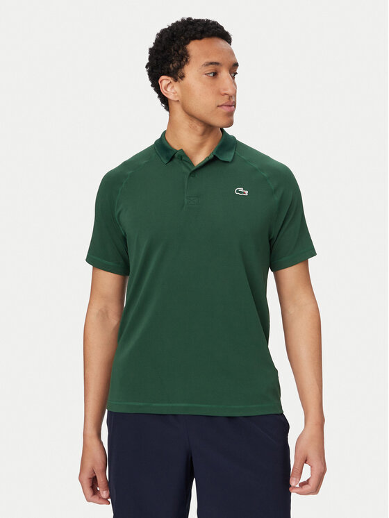 Lacoste Polo DH0159 Zielony Regular Fit