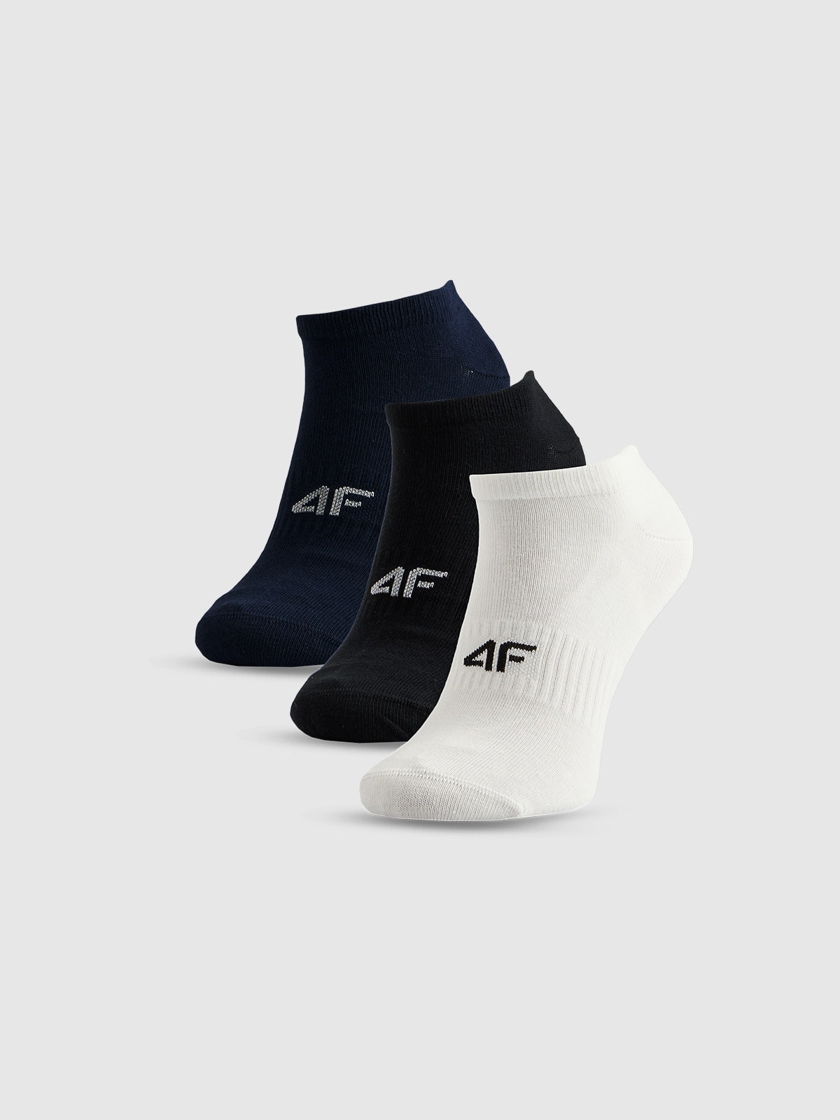 4F Skarpetki stopki (3-pack) męskie - multikolor 43-46