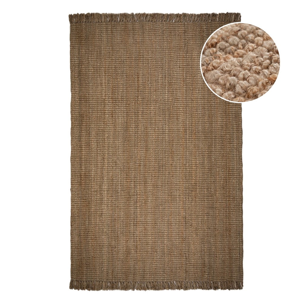 Dywan z juty w naturalnym kolorze 240x340 cm Jute Boucle – Flair Rugs