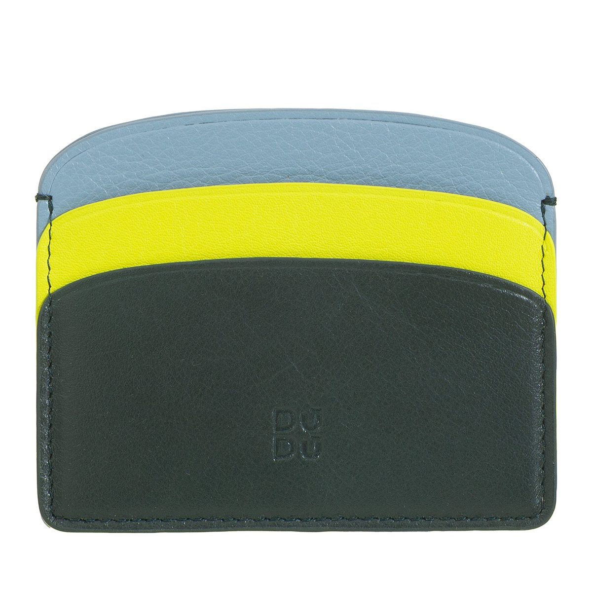 DuDu małe etui na karty dokumenty skóra naturalna Slim Wallet