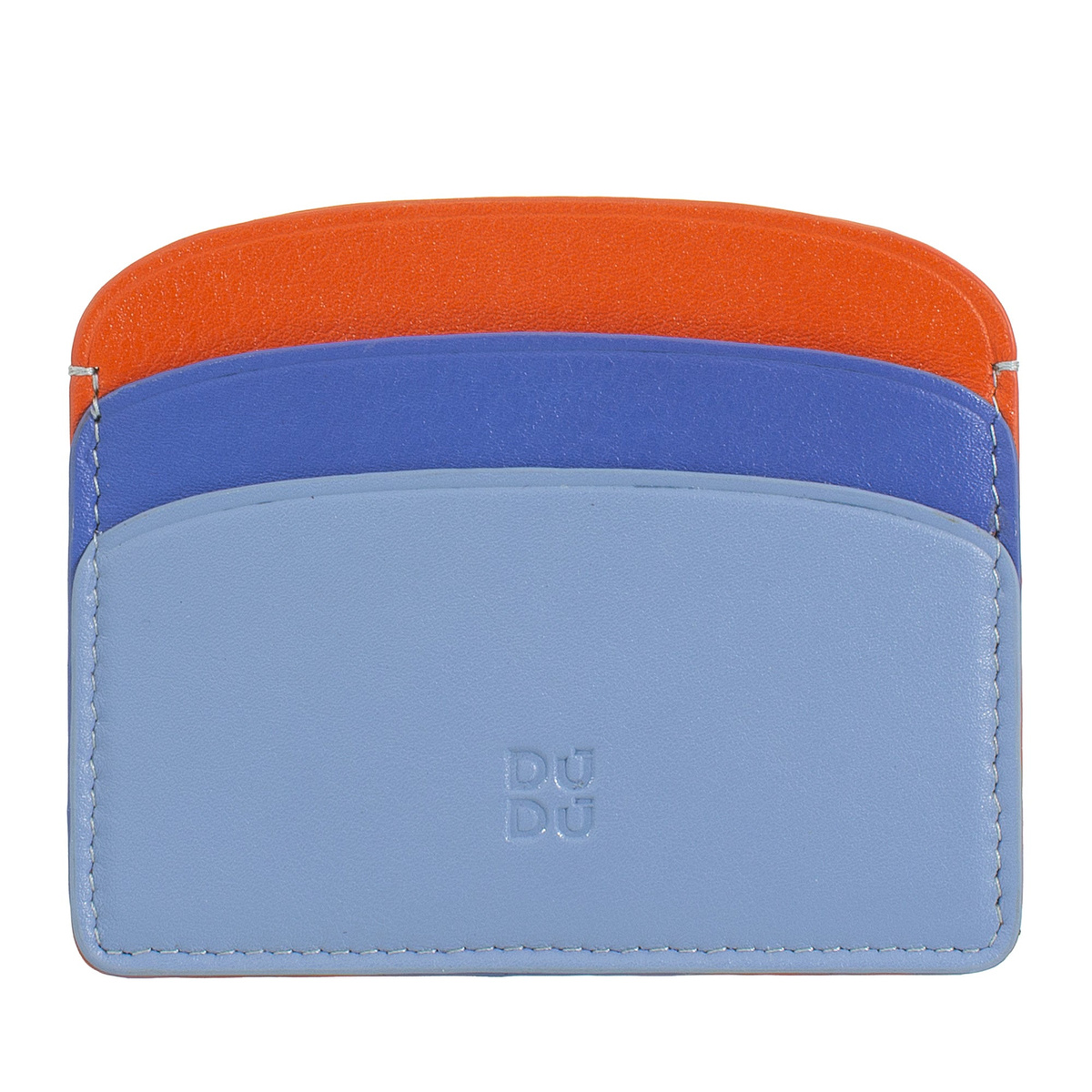DuDu małe etui na karty dokumenty skóra naturalna Slim Wallet