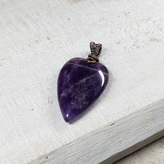 Ametyst serce m286