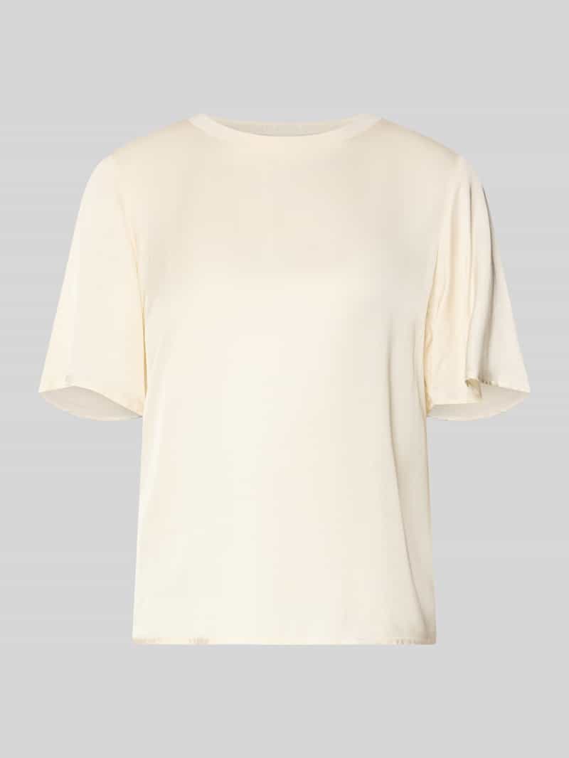 T-shirt z mieszanki wiskozy z okrągłym dekoltem