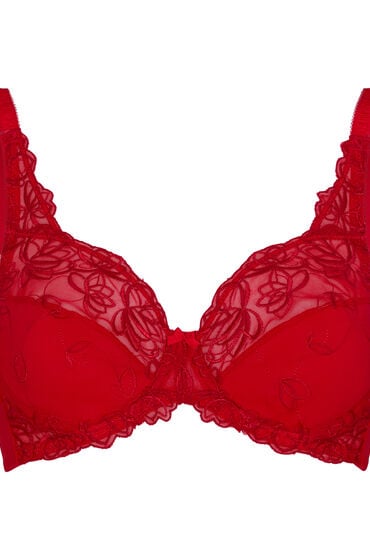 Hunkemöller Biustonosz nieusztywniany z fiszbinami Diva Czerwony