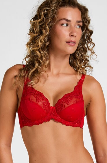 Hunkemöller Biustonosz nieusztywniany z fiszbinami Diva Czerwony