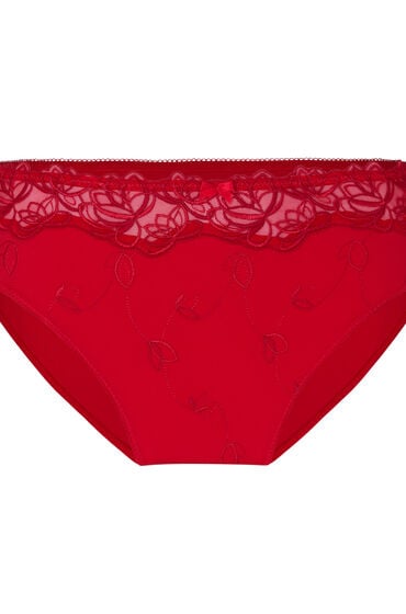 Hunkemöller Figi z wysokim stanem Diva Czerwony