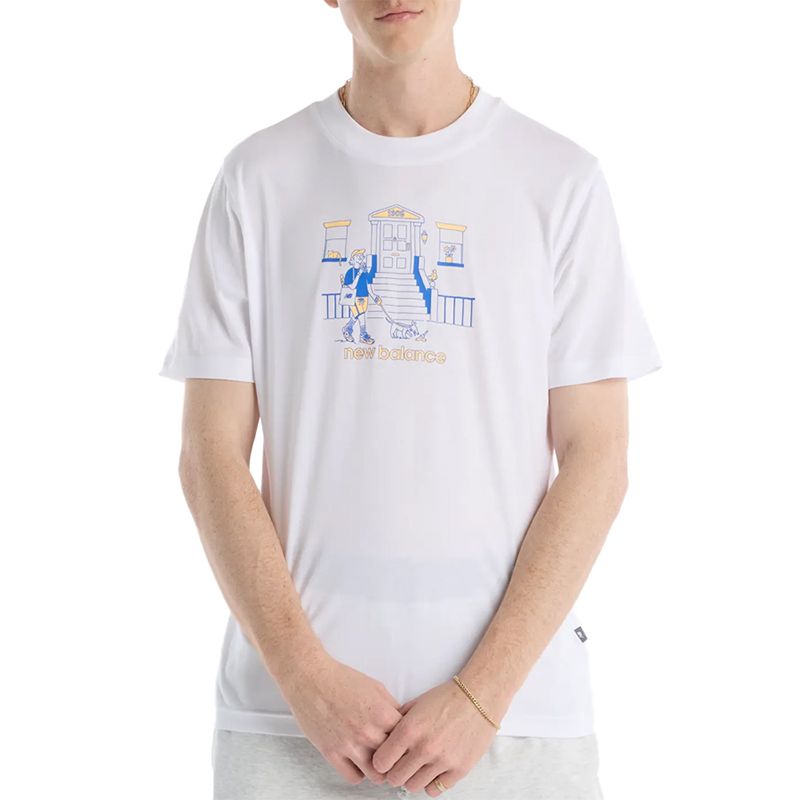 Koszulka męska New Balance MT61Y0XJWT - biała