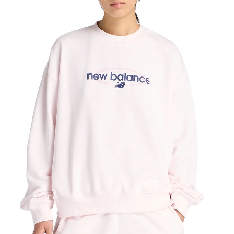 Bluza damska New Balance WT61S0S9AAA - różowa