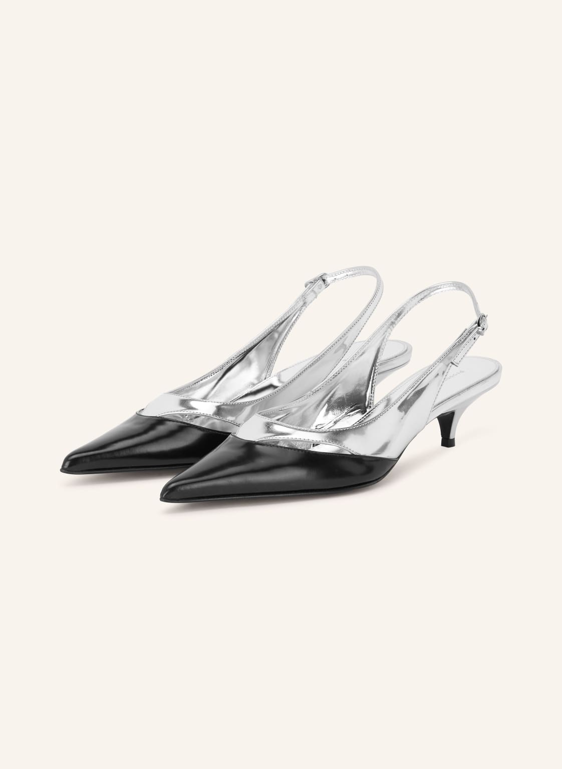 Proenza Schouler Czółenka Typu Sling Slash schwarz