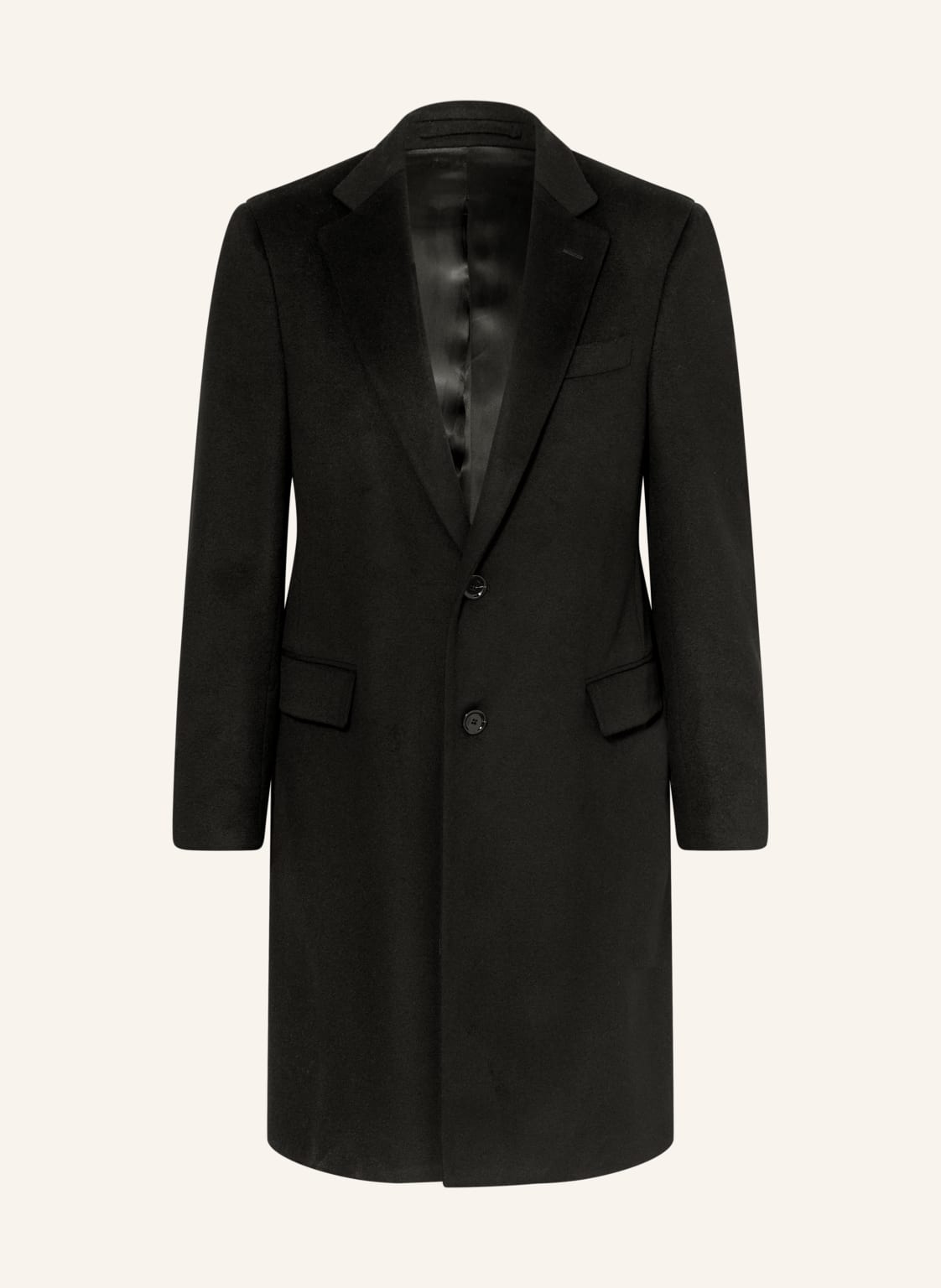 Lardini Płaszcz Z Kaszmiru schwarz